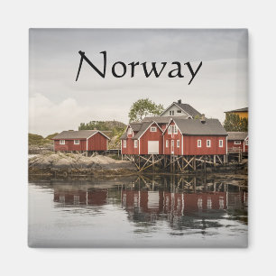 Norway Red Cabin Magnet