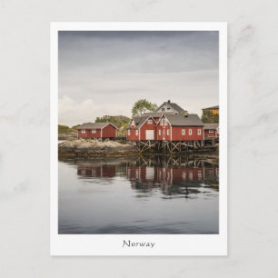 Norway Red Painted House  Postcard