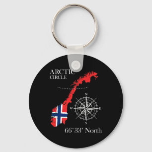 Norway Scandinavia Hiking Camper Fishing Key Ring