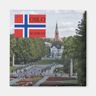 Norway Scandinavia Oslo Vigeland travel souvenir Magnet