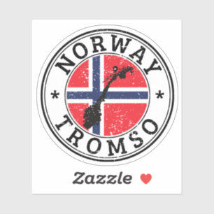 Norway Seal Sticker Round Flag For Laptop Book...