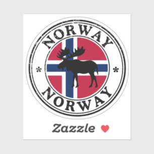 Norway Seal Sticker Round Flag For Laptop Book