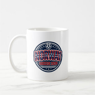 Norway Soccer 2026 Soccer Bold Country Typography Coffee Mug