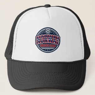 Norway Soccer 2026 Soccer Bold Country Typography Trucker Hat