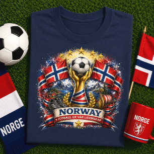 Norway Soccer Fan Norwegian Football World Cup T-Shirt