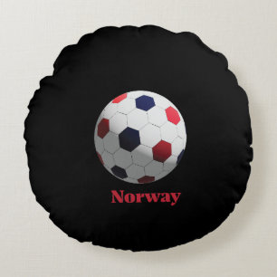Norway soccer round cushion