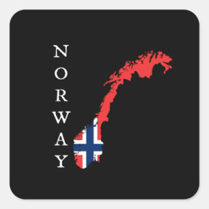 Norway Square Sticker