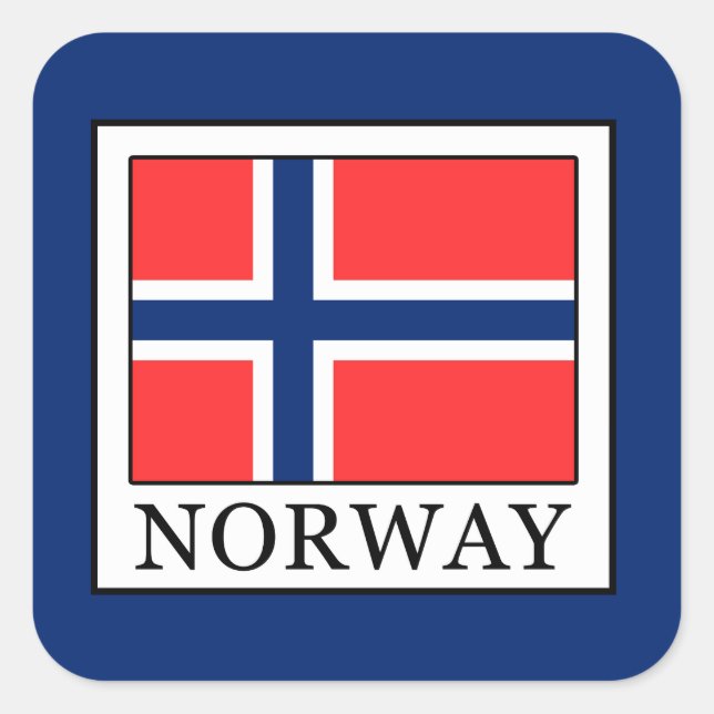 Norway Square Sticker (Front)