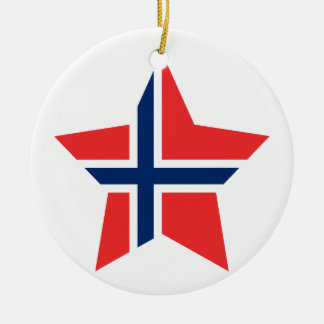 Norway Star Ceramic Ornament