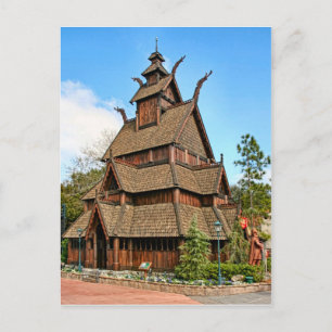 Norway, Stave Church Postcard