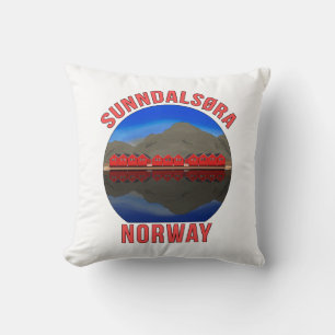 Norway Sunndalsøra Travel Norwegian Cushion