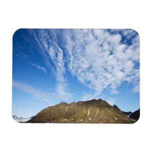 Norway, Svalbard, Clouds above steep cliffs Magnet