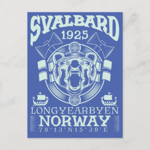 NORWAY SVALBARD LONGYEARBYEN - POLAR BEAR POSTCARD