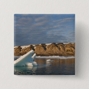 Norway, Svalbard, Spitsbergen Island, Setting 15 Cm Square Badge