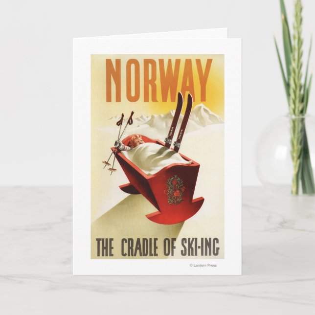 Norway - The Cradle of Skiing Card (Front)