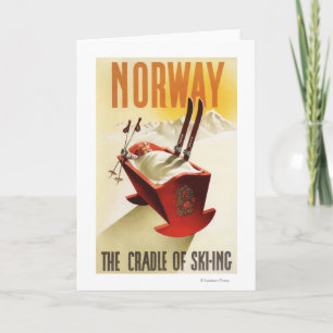 Norway - The Cradle of Skiing Card