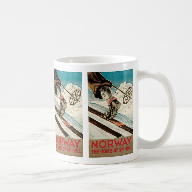 Norway ~ The Home of Skiing Coffee Mug (Right)