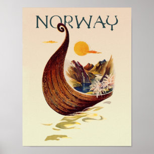 Norway travel poster