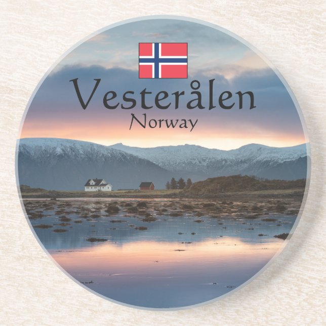 Norway Vesteralen Souvenir Coaster (Front)