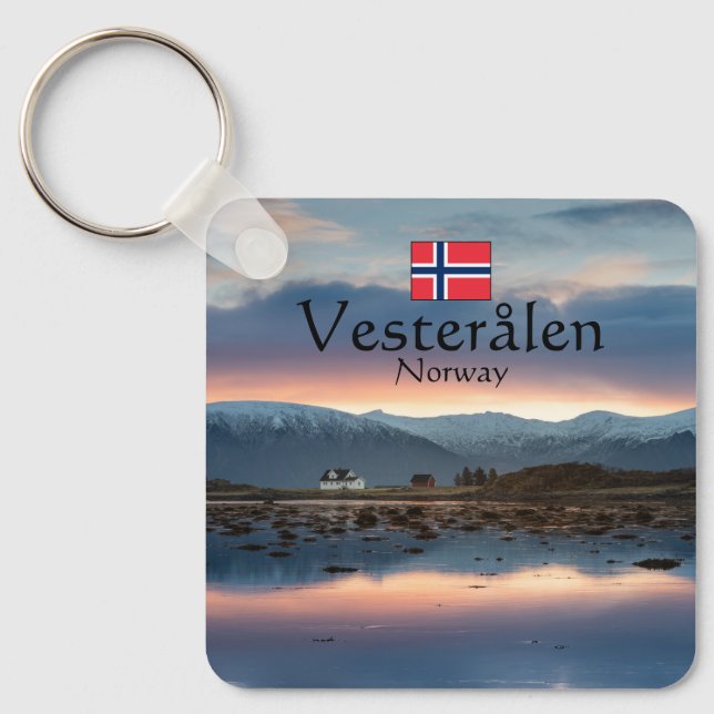 Norway Vesteralen Souvenir Key Ring (Front)