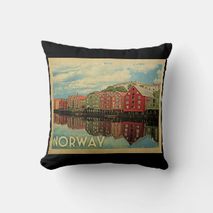 Norway Vintage Travel Cushion