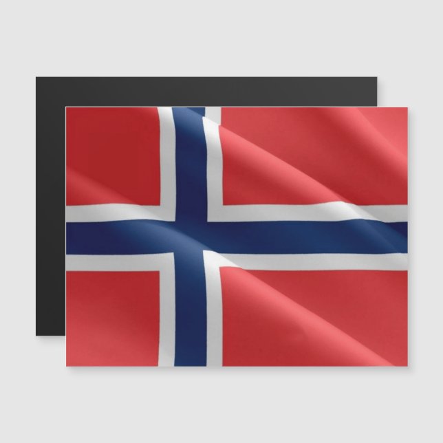 Norway - Waving Flag - (Front/Back)