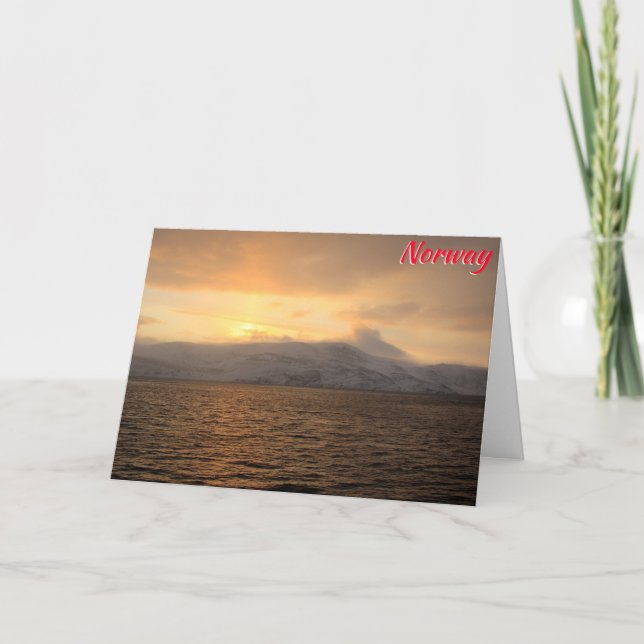 Norway winter coast card (Front)