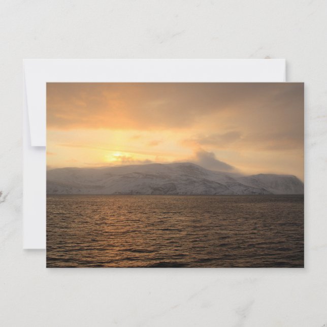 Norway winter coast Card (Front)