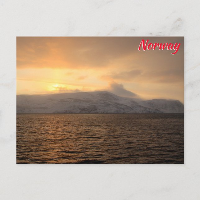 Norway winter coast postcard (Front)