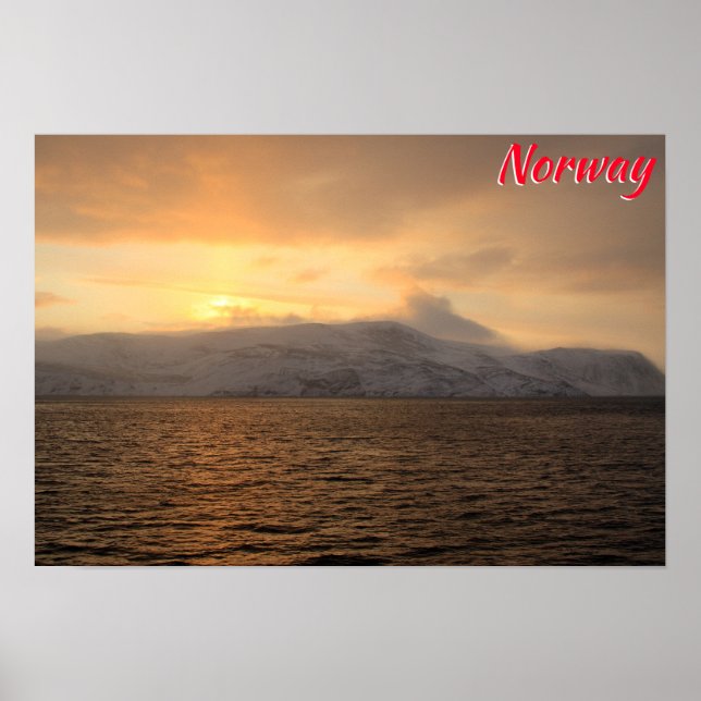 Norway winter coast poster (Front)