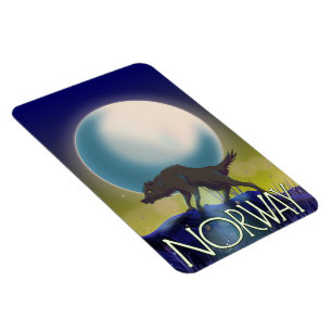 Norway Wolf Poster Magnet