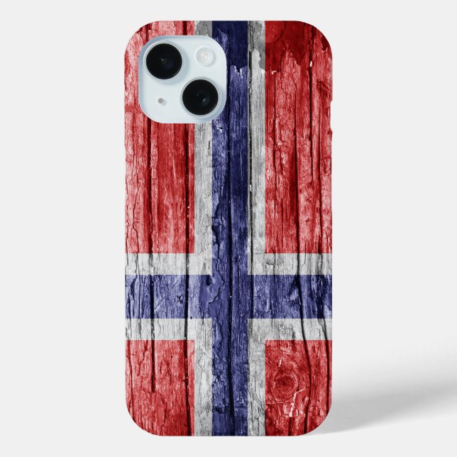 Norway wood flag Case-Mate iPhone case (Back)