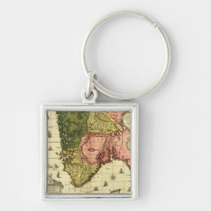 NorwayPanoramic MapNorway Key Ring