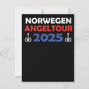Norwegen Angeltour 2025 Angeltrip Geschenkidee Card