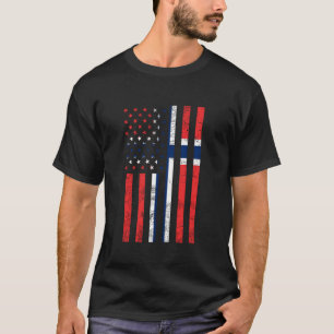 Norwegian American Flag Norway America USA Scandin T-Shirt