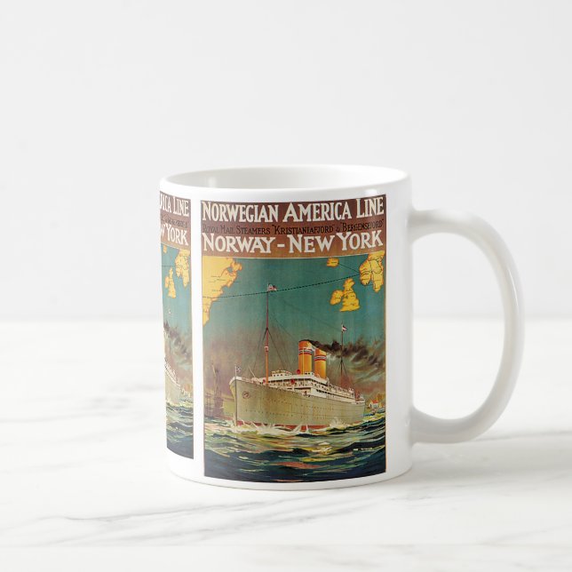 Norwegian American Line Coffee Mug (Right)