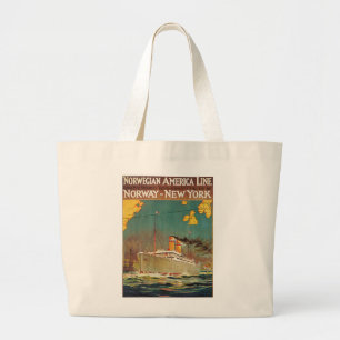 Norwegian American Line Large Tote Bag