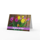 Norwegian Birthday Gratulerer med dagen Tulips