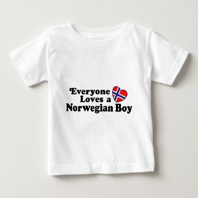 Norwegian Boy Baby T-Shirt (Front)
