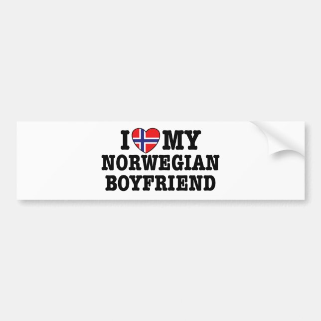 Norwegian Boyfriend Bumper Sticker (Front)