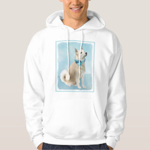 Norwegian Buhund Painting - Cute Original Dog Art Hoodie