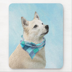 Norwegian Buhund Painting - Cute Original Dog Art Mouse Pad