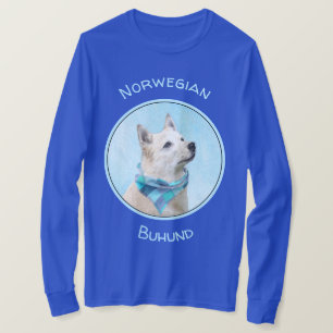 Norwegian Buhund Painting - Cute Original Dog Art T-Shirt