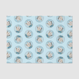 Norwegian Buhund Painting Wheaten Original Dog Art Tissue Paper