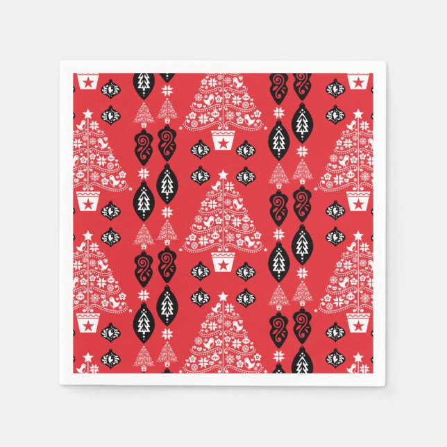 Norwegian Christmas Home Decor Napkin (Front)