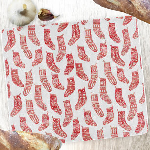 Norwegian Christmas Stockings Pattern Cutting Board