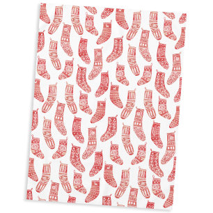 Norwegian Christmas Stockings Pattern Tablecloth