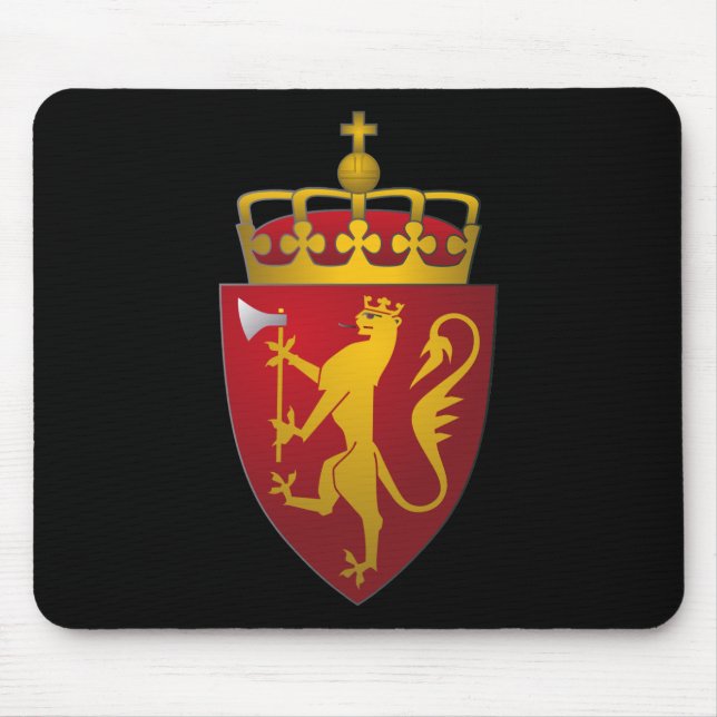 Norwegian Coat of Arms Mouse Pad (Front)