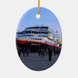 Norwegian cruise ship ceramic tree decoration