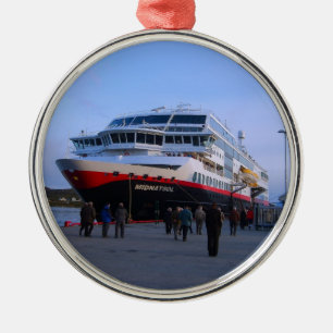 Norwegian cruise ship metal ornament